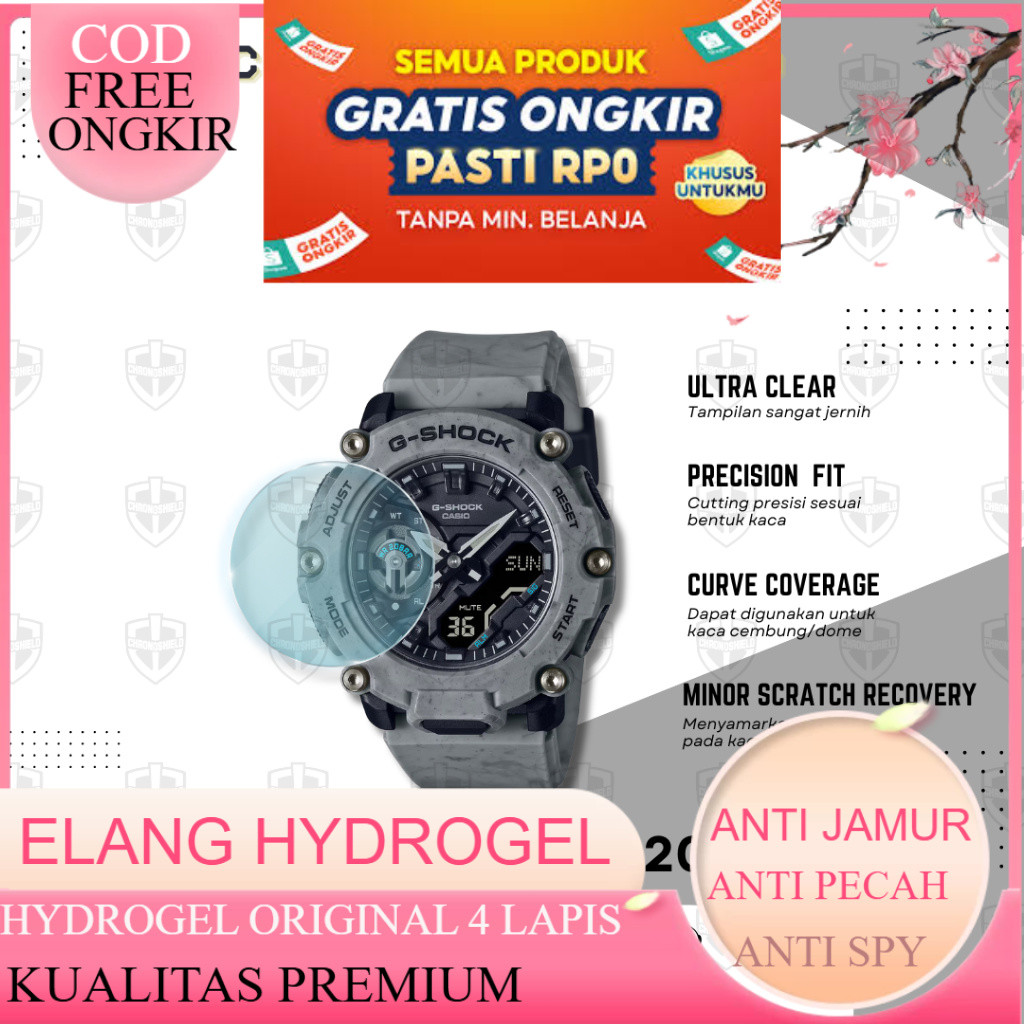 Anti Gores Hydrogel untuk Casio G-Shock GA2200 GA 2200