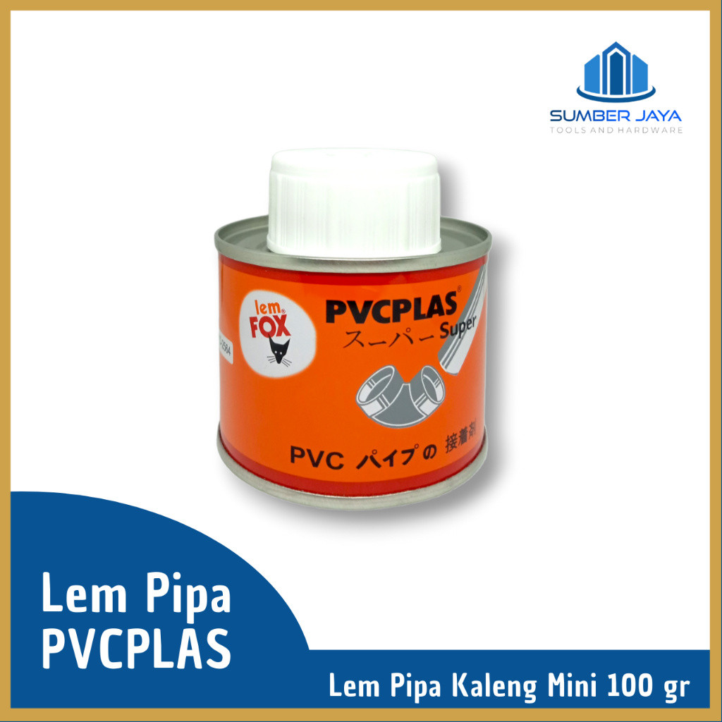 Lem Pipa Fox Kaleng Kecil Mini 100 Gram