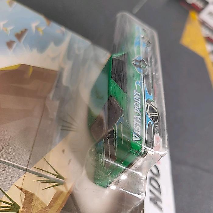 HOT WHEELS '66 CHEVY NOVA SATIN GREEN VISTA POINT - 2014 HW ROAD TRIPPIN' (RARE)