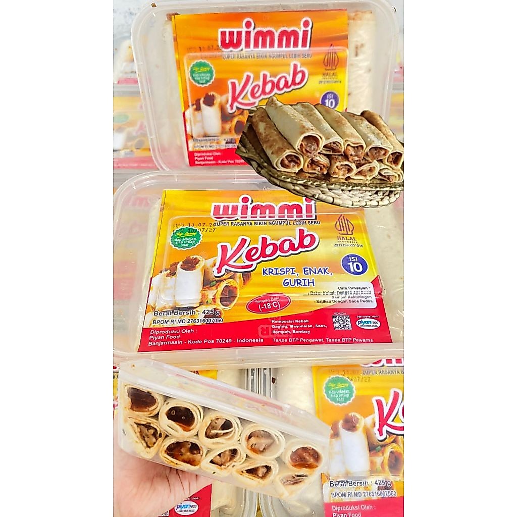 Wimmi - Kebab Frozen Krispi Enak dan Gurih Isi 10 pcs
