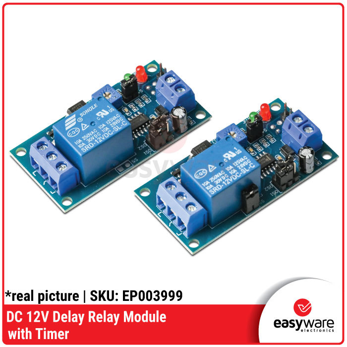 Delay Relay Module 12V Songle with Timer - Module Relay Delay Timer Adjustable