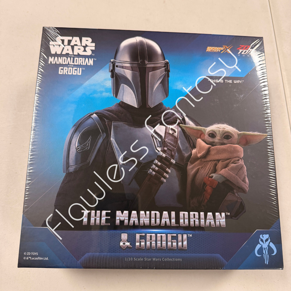ZD Toys Star Wars The Mandalorian And Grogu Deluxe Set Original ZDToys Action Figure