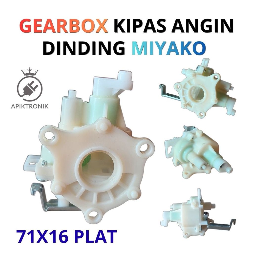 Gearbox Kipas Angin Wall Fan Miyako Plat Tarik 71x16 Bintang Gear Swing Kipas Dinding 16 18 Inch