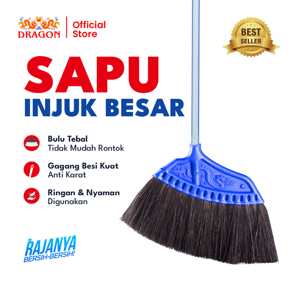 DRAGON Sapu Injuk Besar 90 Cm Pembersih Lantai Dust Remover Serbaguna SP120