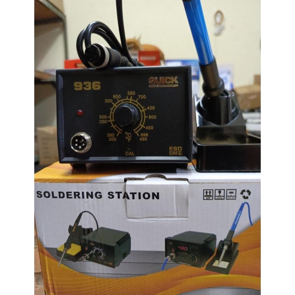Solder Station Quick 936A/Solder Listrik 60W/Soldering Kit Quick 936