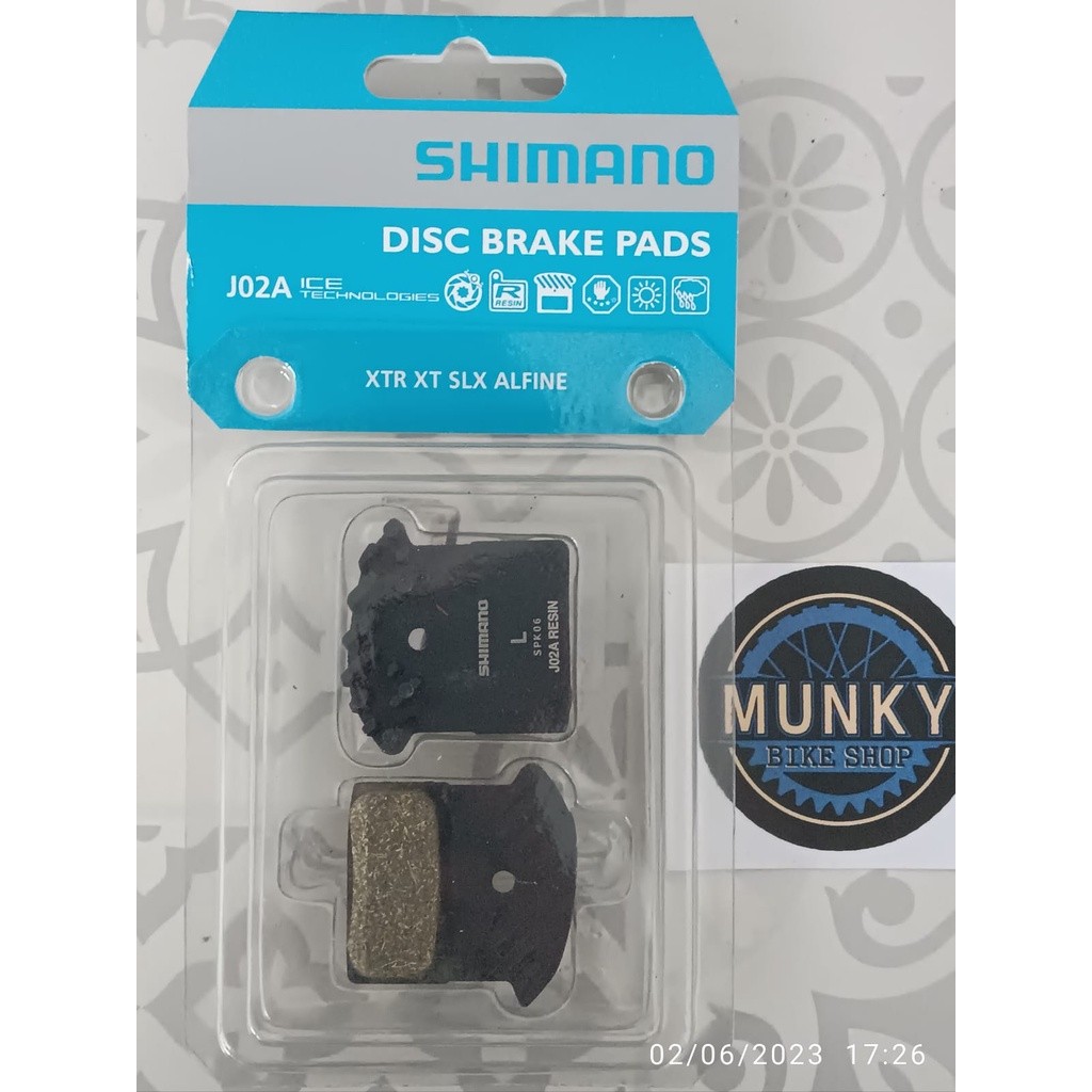 Foto Brakepad Kampas Shimano J02A Icetech untuk brake Deore Slx Xt Xtr G01S G03s