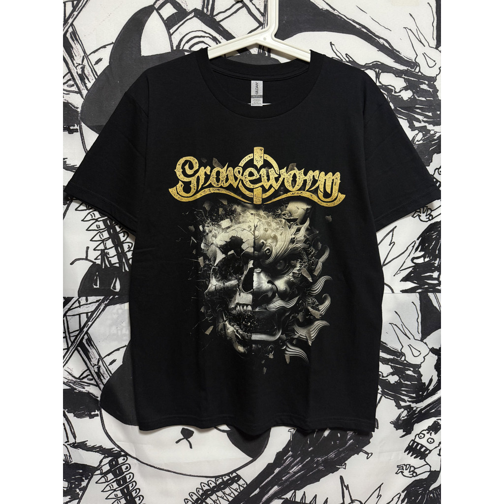 Kaos Lengan Pendek Gildan Katun Band Graveworm Italia Melodic Symphonic Black Metal
