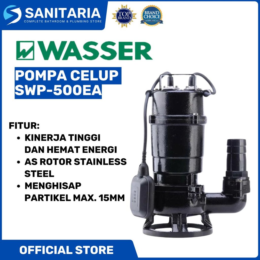 Pompa Celup Air Kotor Wasser SWP-500EA Otomatis
