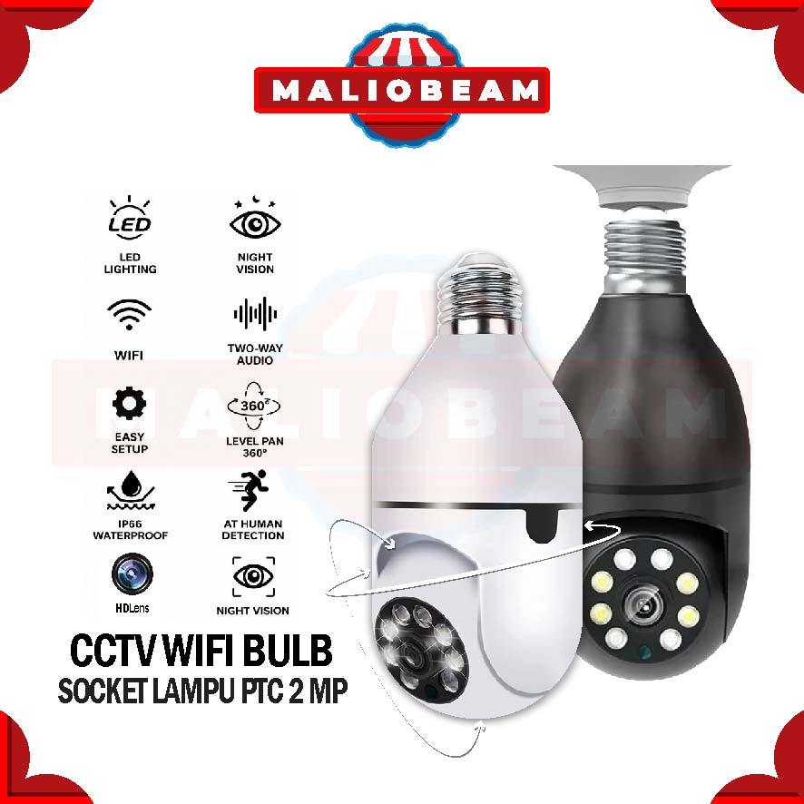 CCTV PTZ CAMERA WIFI Dome Model Lampu  CCTV - Dengan LED BOHLAM CCTV