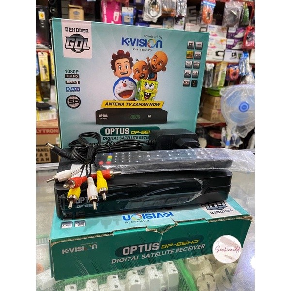promo spesial Digital Receiver GOL OPTUS OP-66HD (Ratusan Channel Gratis) K Vision / Antena Parabola