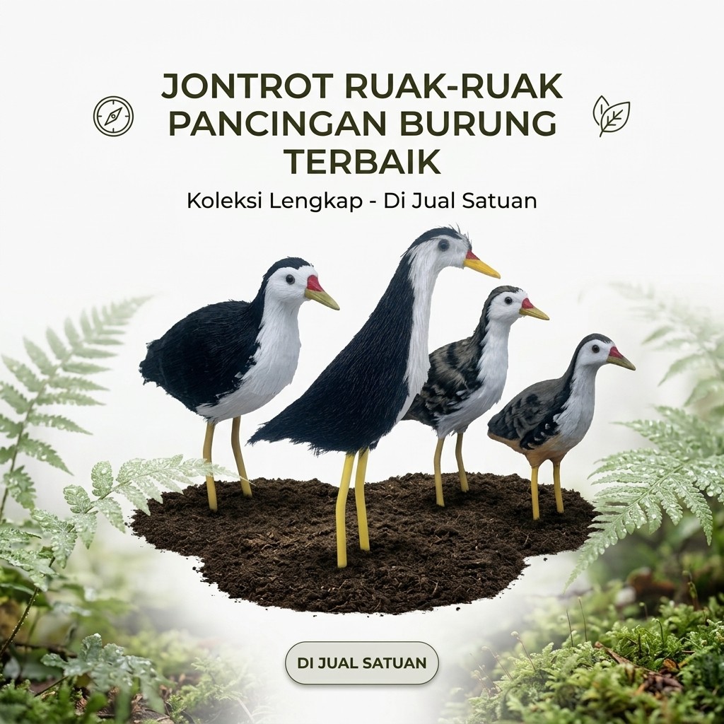 JONTROT PATUNG BONEKA RUAK RUAK BULU jontrot burung koreo wakwak decoy
