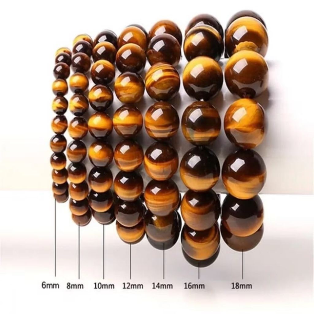 Gelang biduri sepah tiger eye asli batu / batu akik cat eye biduri sepah elegan