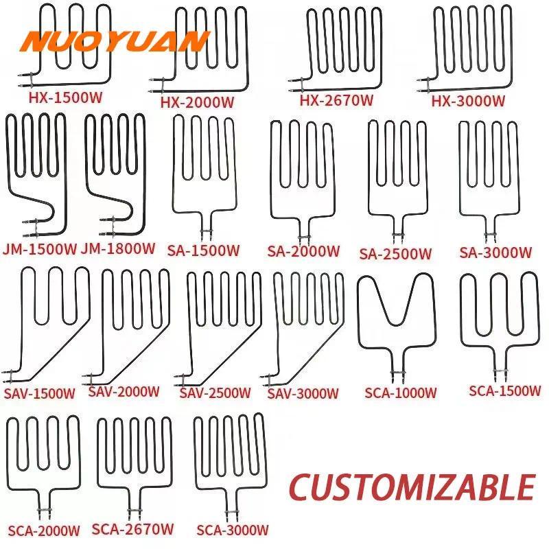 SUS304 220V Electric Heating Element High Temperature Stainless Steel Tubular Hot Air Heater Element