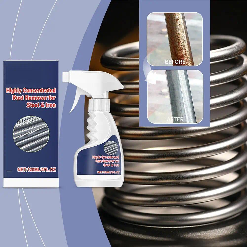 Metal Rust Remover Multipurpose Rust Stain Remover Gentle Portable Rust Remover Liquid for Rebar Iro