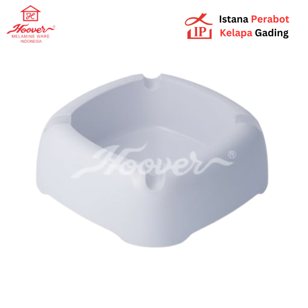 ASBAK MELAMIN HOOVER SEGIEMPAT ASHTRAY