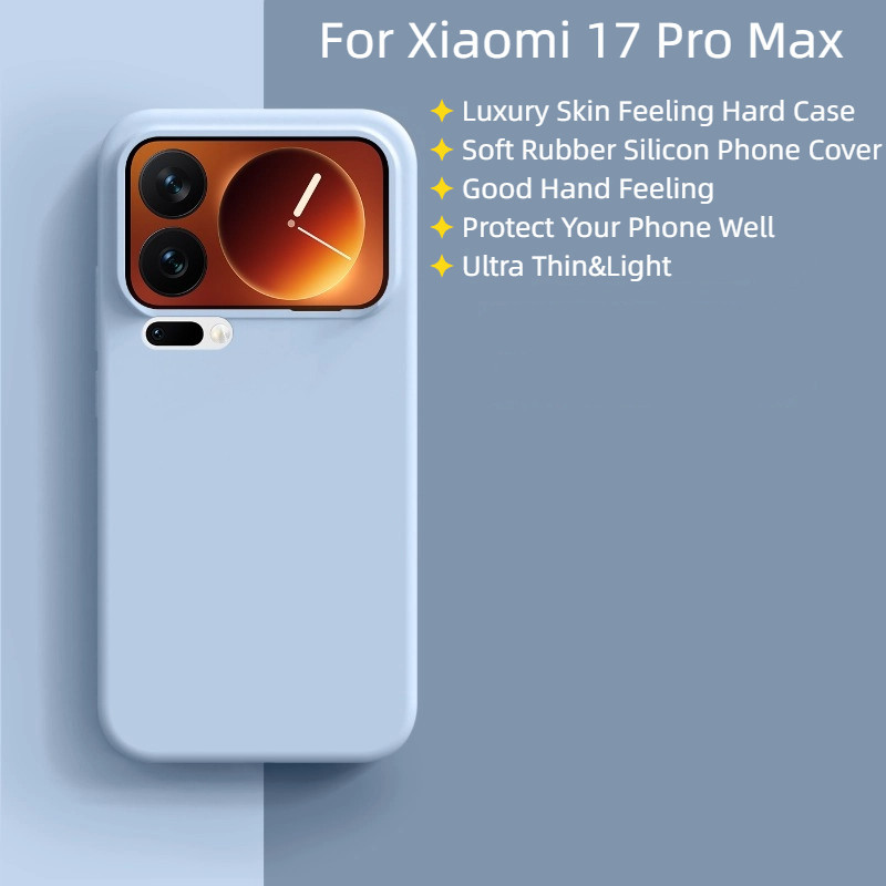 Untuk Xiaomi 17  Xiaomi 17 Pro  Xiaomi 17 Pro Max Case Kulit Mewah Terasa Lembut Karet Cair Silikon 