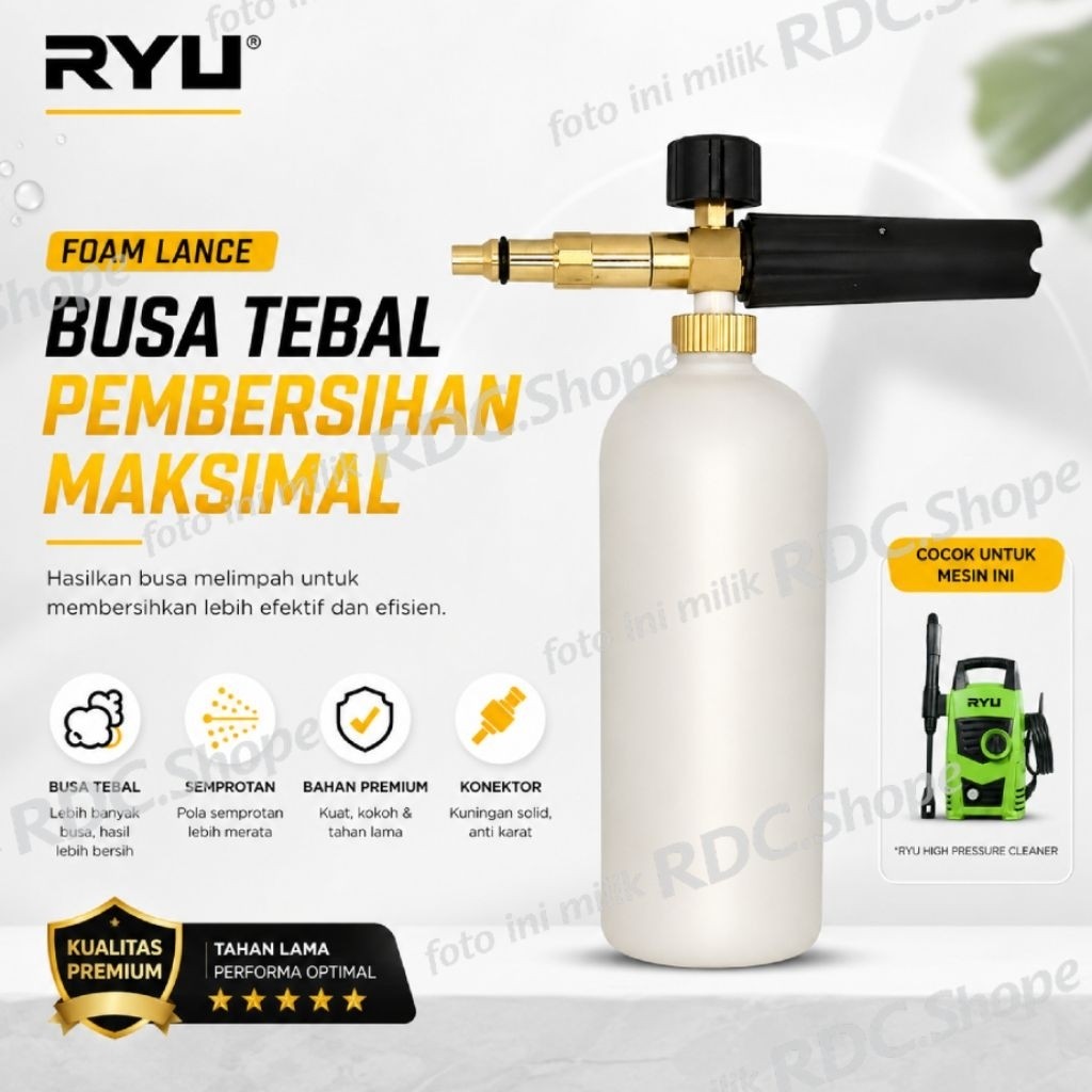 Foam lance untuk RYU / bottle shampo snow RYU