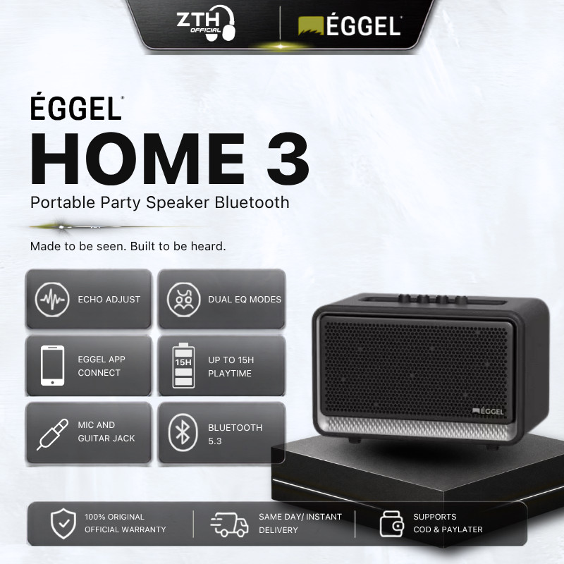 Eggel Home 3 Portable Bluetooth Speaker with Karaoke Function