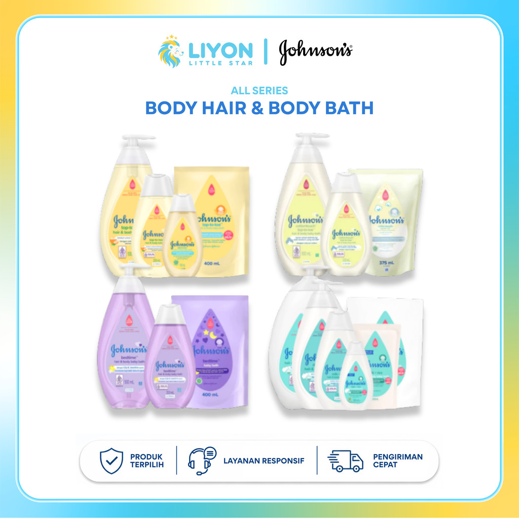 Johnson Baby Hair & Body Bath Sabun Shampoo Bayi Botol Refill Pump