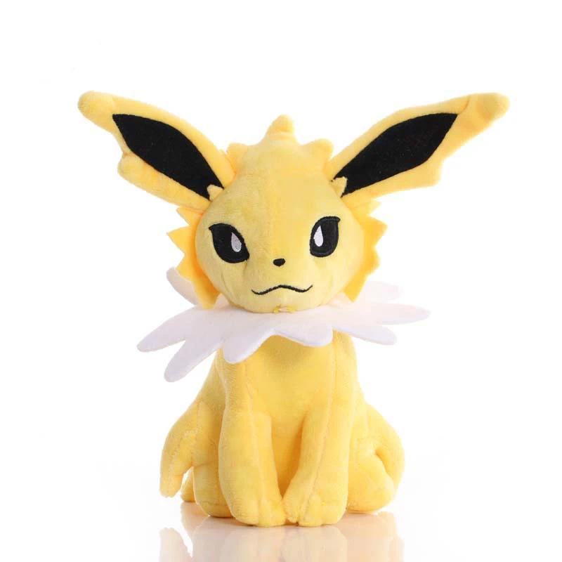 22cm Anime Pokemon Jolteon Plush Toys Jolteon Plush Pent Soft Stuffed Animals Peluches Toys Doll Gif
