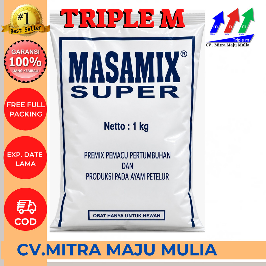 MASAMIX SUPER 1KG Premix ayam Petelur vitamin pemacu produksi telur