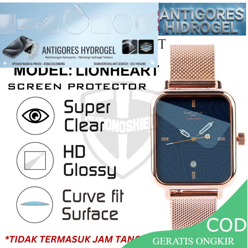 Antigores Jam Tangan Lanccelot LionHeart Hydrogel