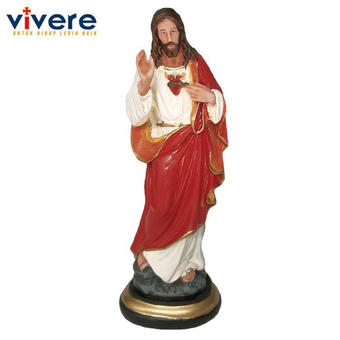 Patung Yesus Memberkati Orange 15 cm