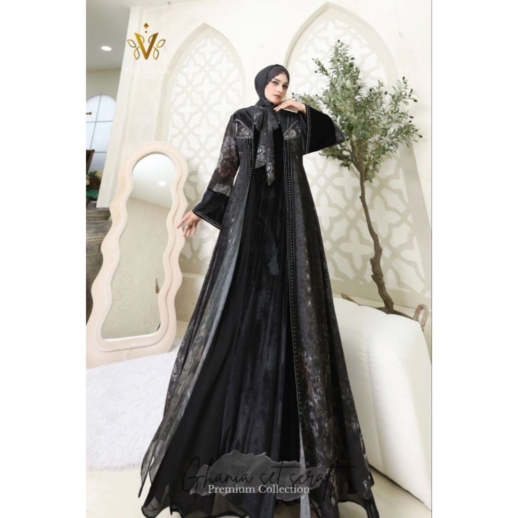 ARAFAH DRESS ABAYA  MEWAH / ABAYA GHANIA ORI TREVANA / ABAYA VIRAL