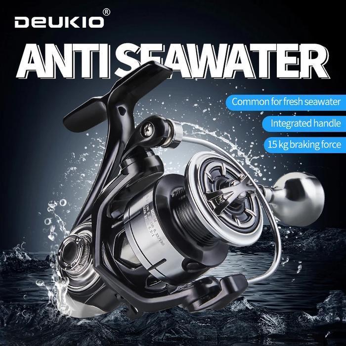 Rell Reel Pancing Deukio Lexa Pro Full Metal Body Aluminium Round Knob Power Handle SW Reel Pancing 