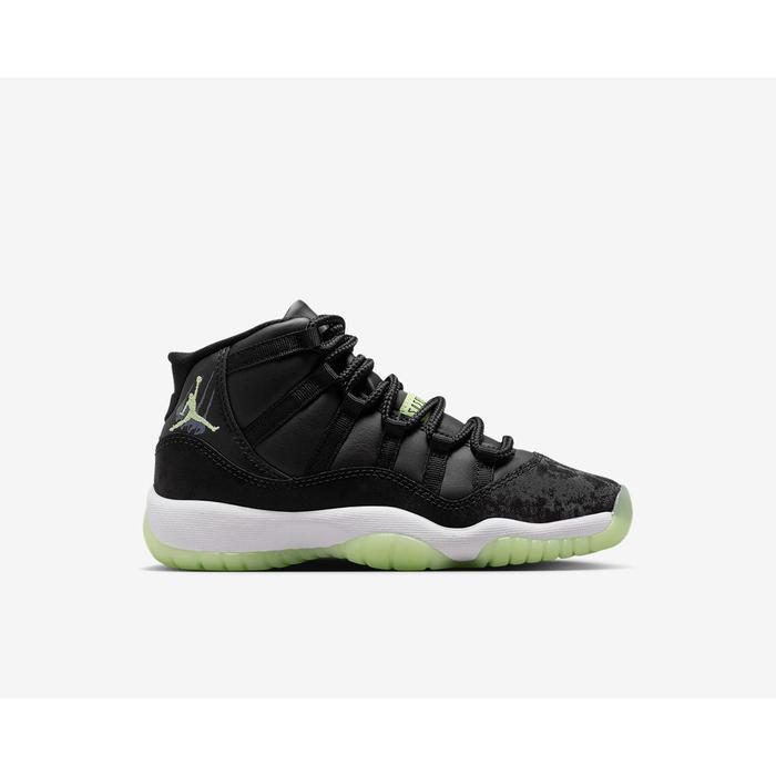 Promo Sepatu Basket Anak Nike Jordan 11 Retro Black Barely Volt Grade School (GS) IB1378-001 - US5.5