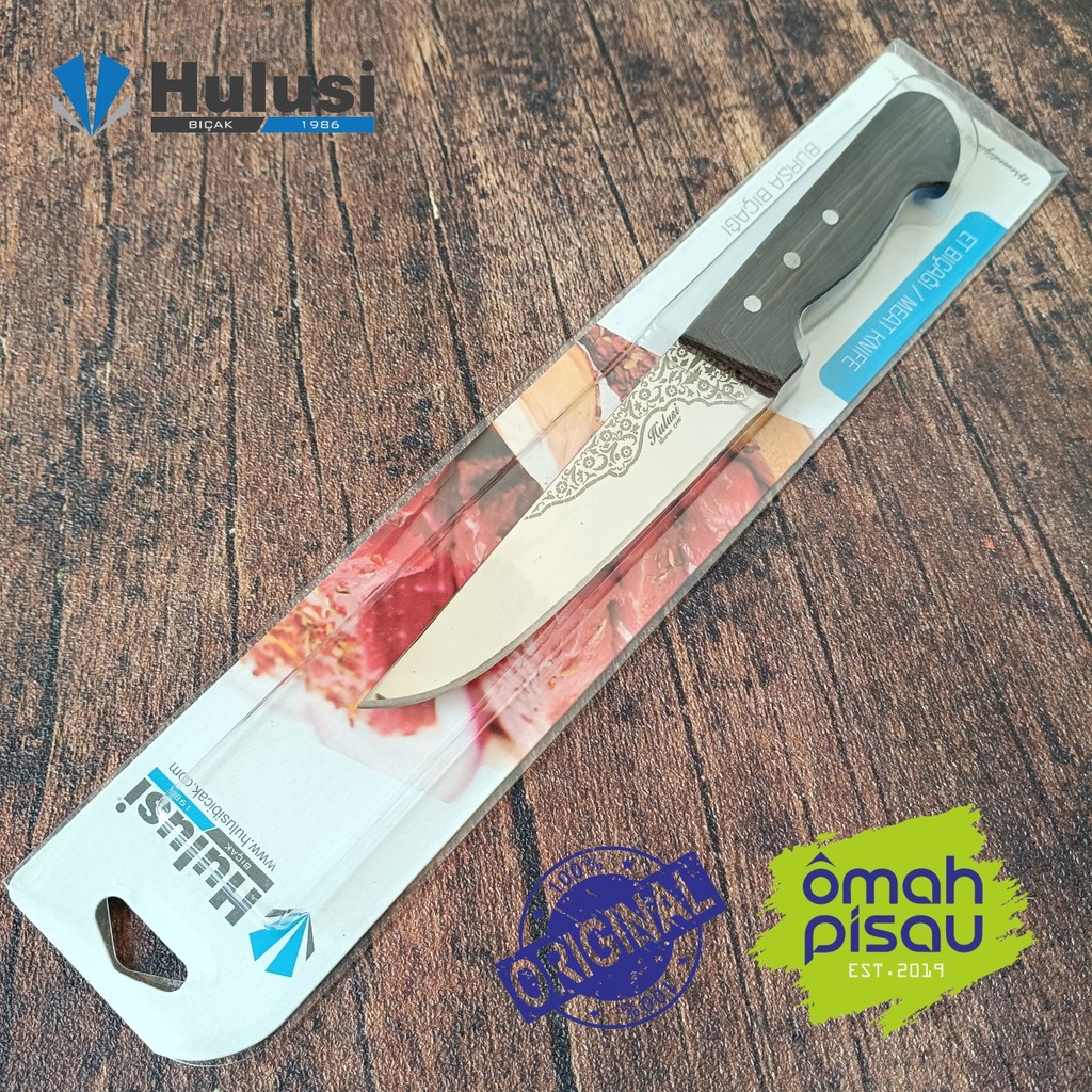Butcher knife pisau sembelih Hulusi straight 16 cm original turkey 10121.16