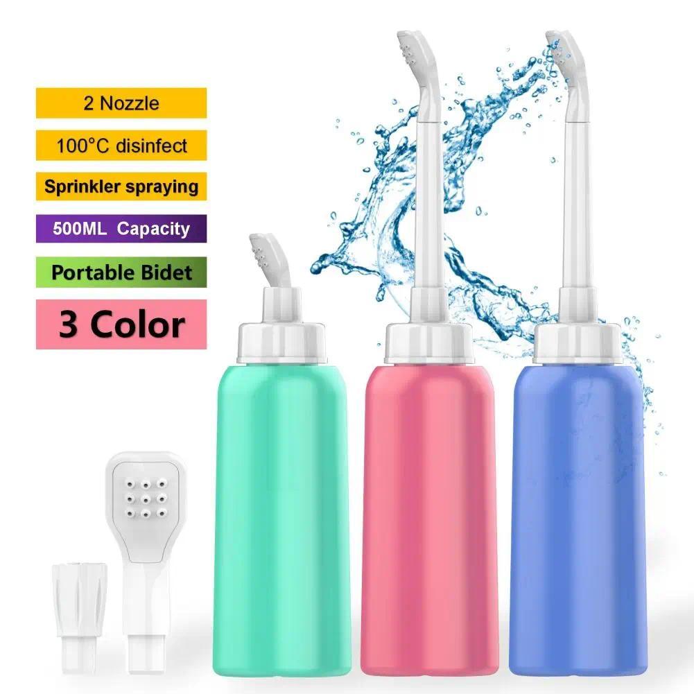 500ml Portable Travel Hand Held Bidet Handheld Anal Hygiene Douche Baby Large Capacity Toilet Travel