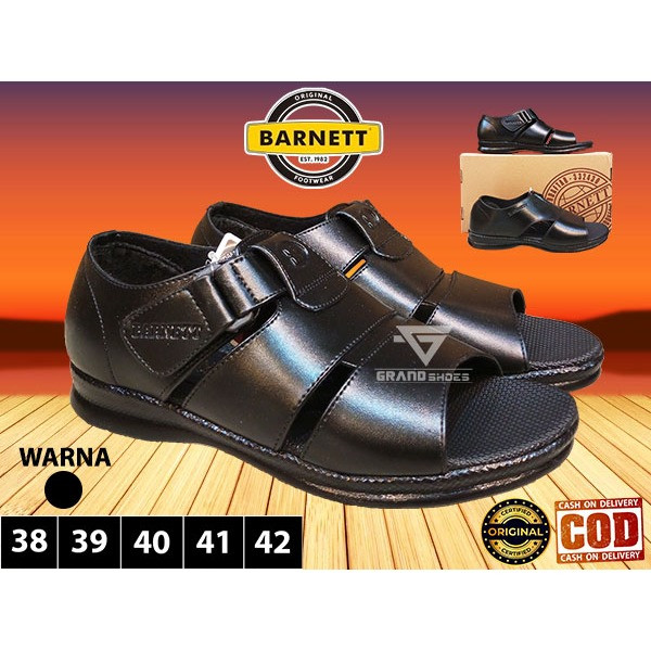 Barnett barnet BL Sepatu Sandal Pria slide Selop Kasual  kulit anti slip Original