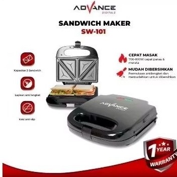 Advance SW-101 Sandwich Maker Panggang/Pemanggang Roti Low Watt