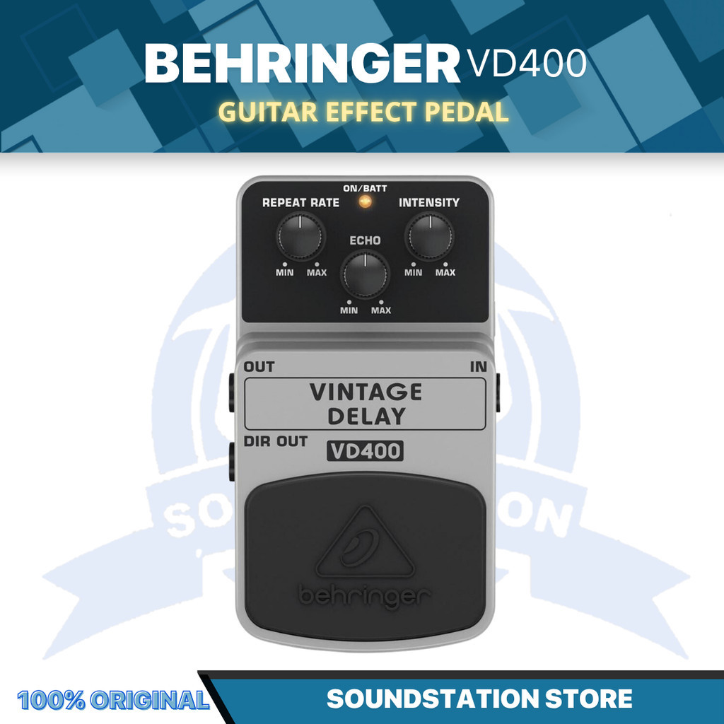 Behringer VD400 Vintage Delay Guitar Effect Pedal - Efek Pedal Gitar