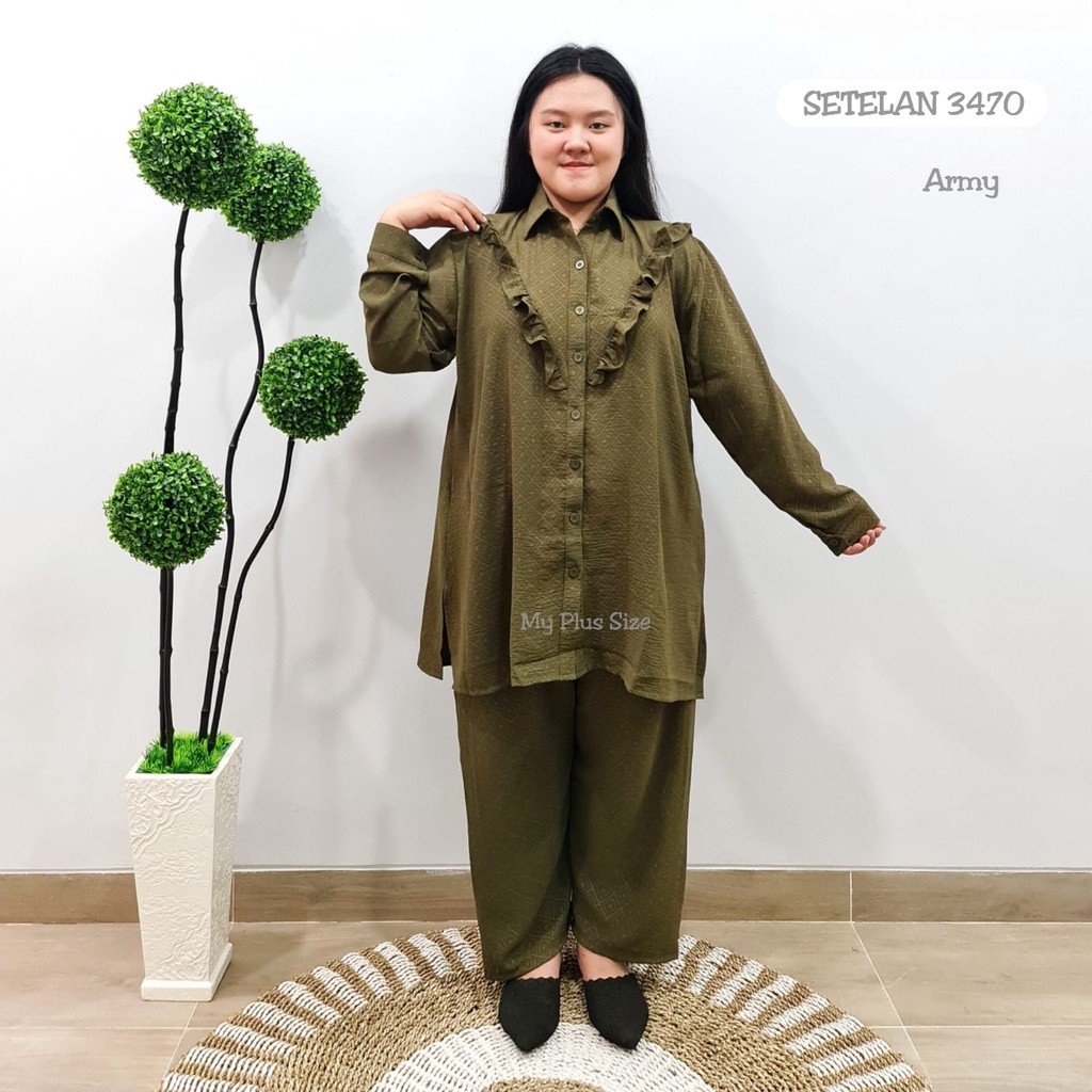 Setelan Jumbo Wanita 3470, Ld 130 & 145 cm