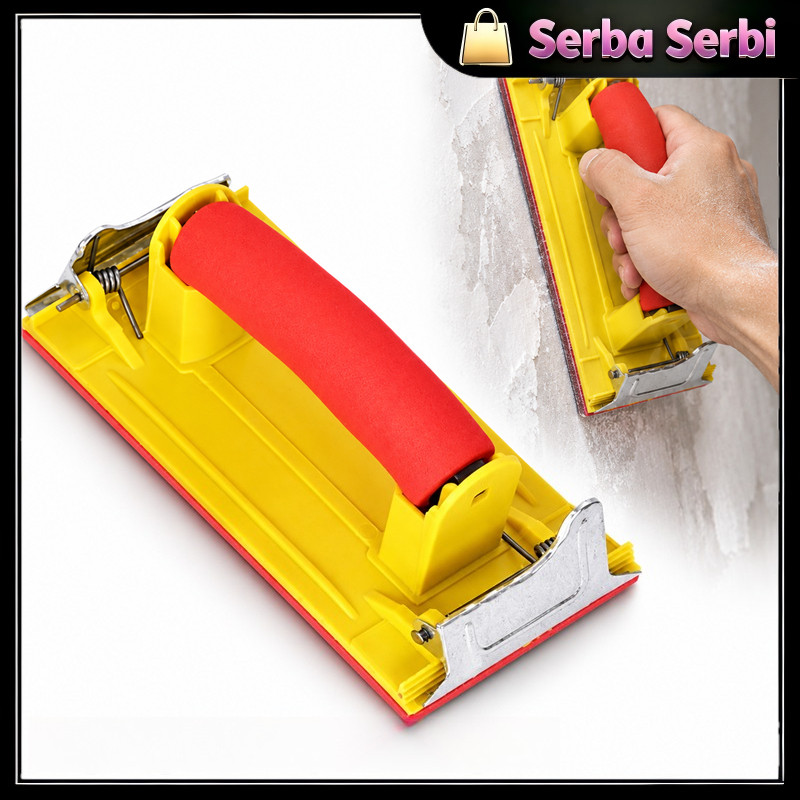 Holder Amplas Manual Tatakan Amplas Gagang Busa Sanding Block Alat Pengamplas Kayu Besi Cat