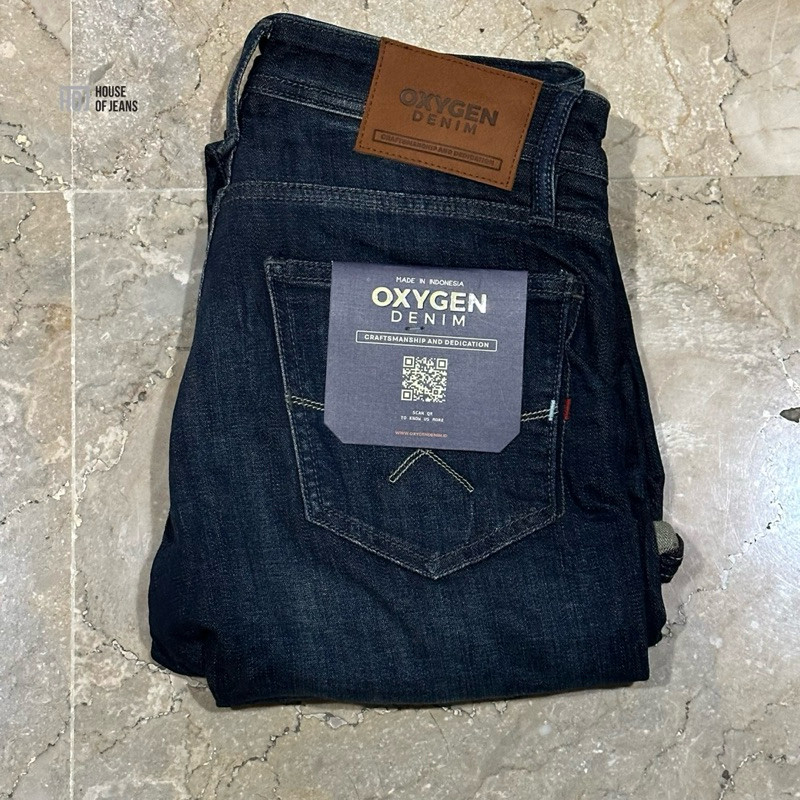 Celana Panjang Jeans Pria Oxygen Denim Original 706 Slim Fit Stretch 706-0635