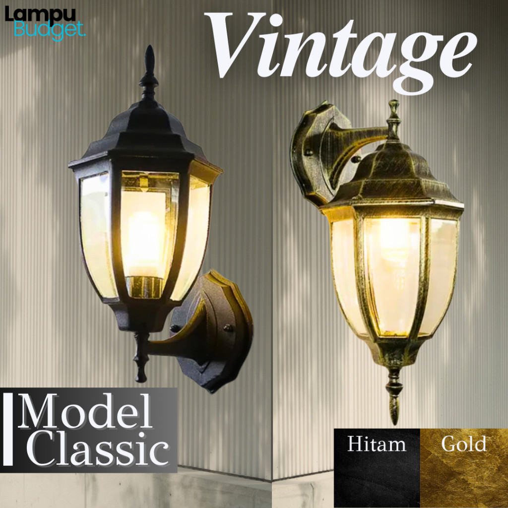 BAR - Lampu Dinding Outdoor Model Klasik Vintage Teras