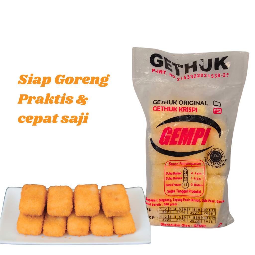 Getuk Frozen angsung Goreng Camilan sehat Singkong Oleh-oleh Khas Jawa Tengah