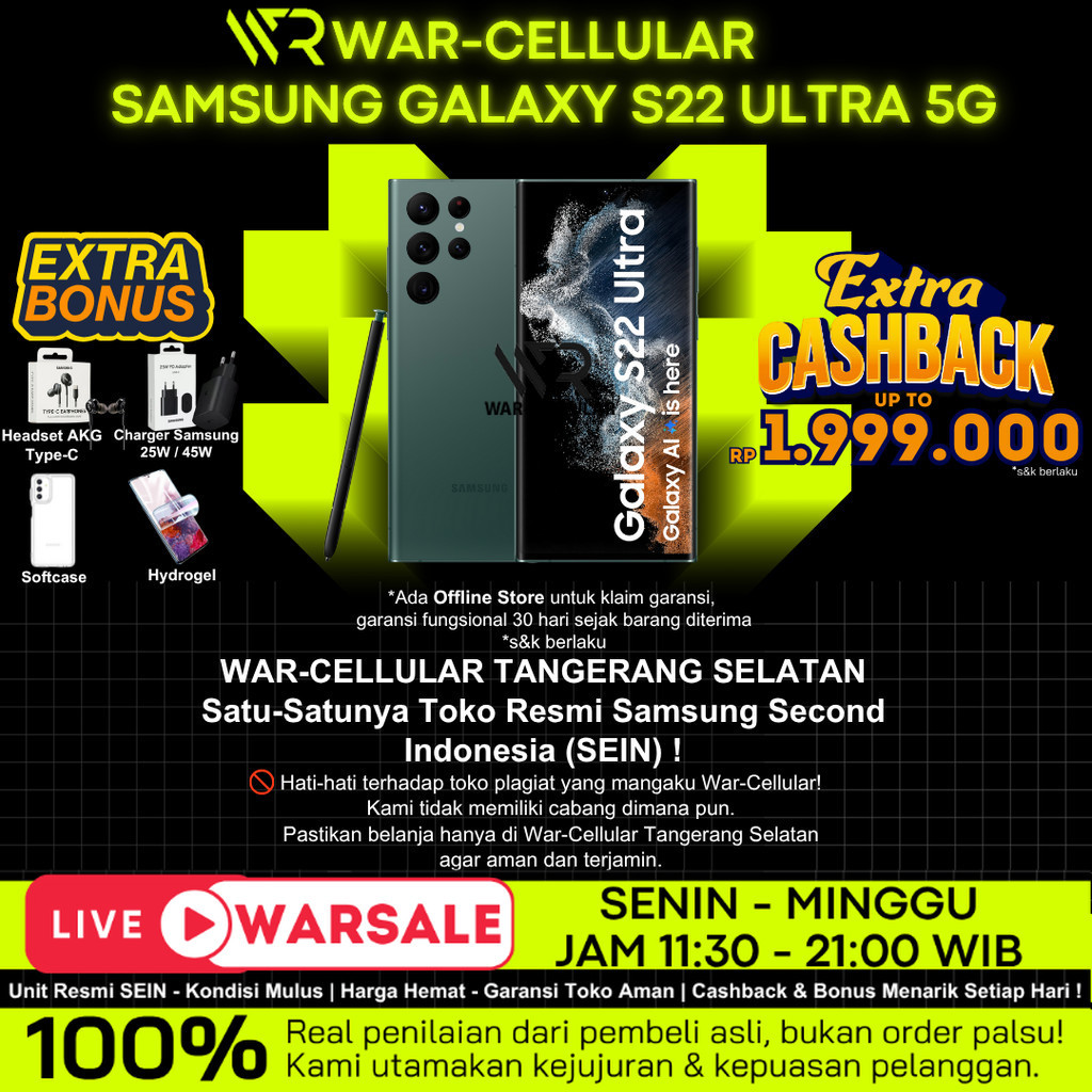 SEIN | SAMSUNG GALAXY S22 ULTRA 5G | S22+ PLUS 512GB 256GB 128GB RESMI