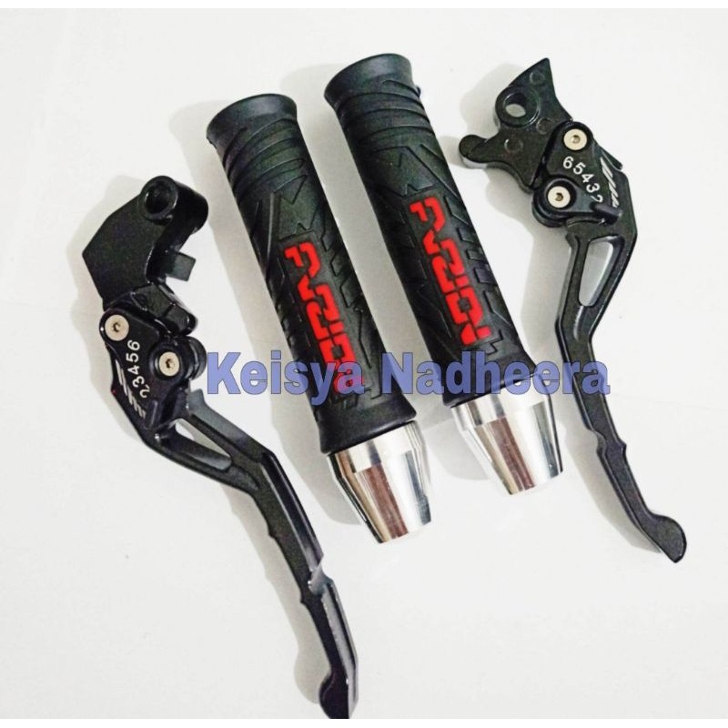 Handle rem variasi Paket Handle Rem Variasi dengan Handgrip dan Jalu Stang untuk Motor Sport Bebek V
