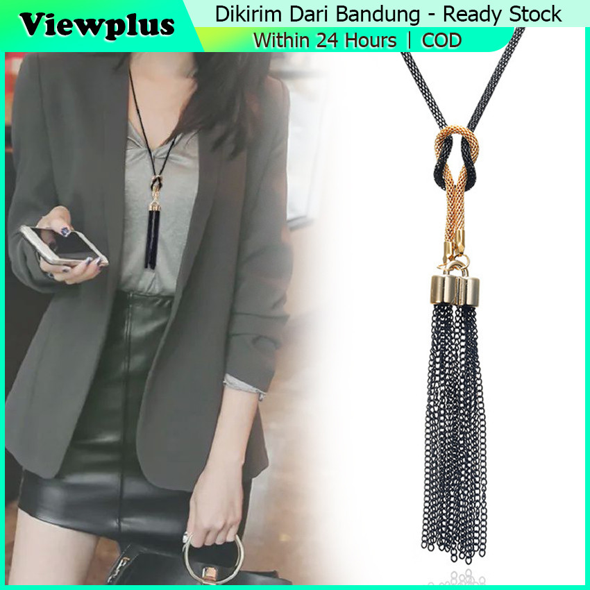 Kalung Panjang Rumbai / Kalung Etnik / Kalung Aksesoris