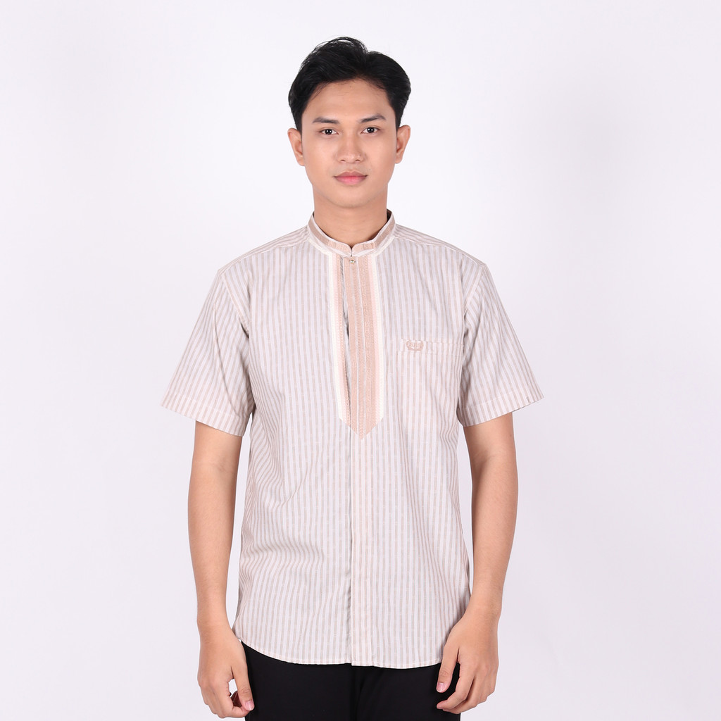 Baju Koko BHS Cosmo Salman Putih Cream