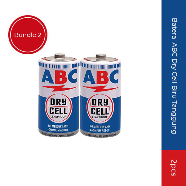 Baterai ABC Tanggung Size C R14 1.5 Volt isi 2 Pcs
