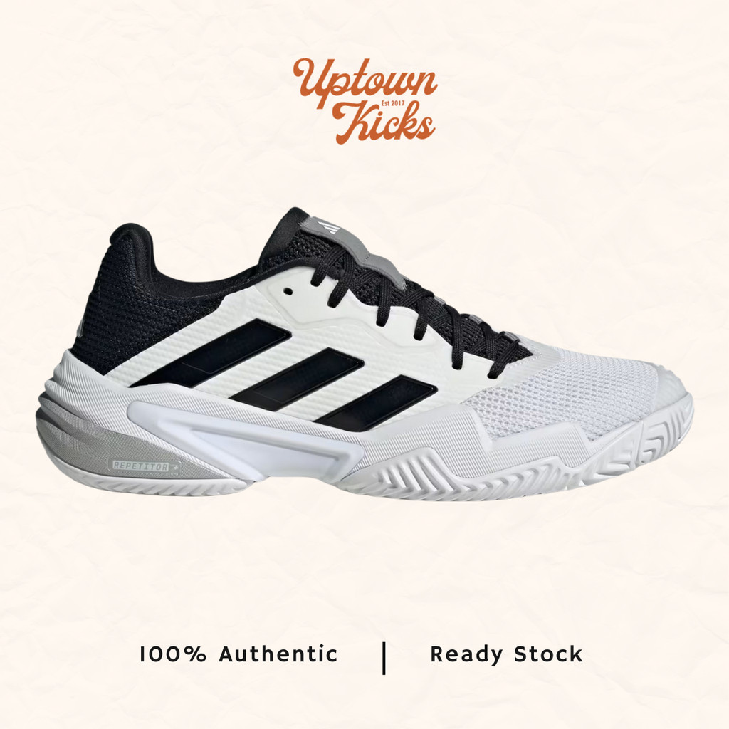 Sepatu Tennis Tenis Pria Adidas Barricade 13 White Black IF0465 (100% original)
