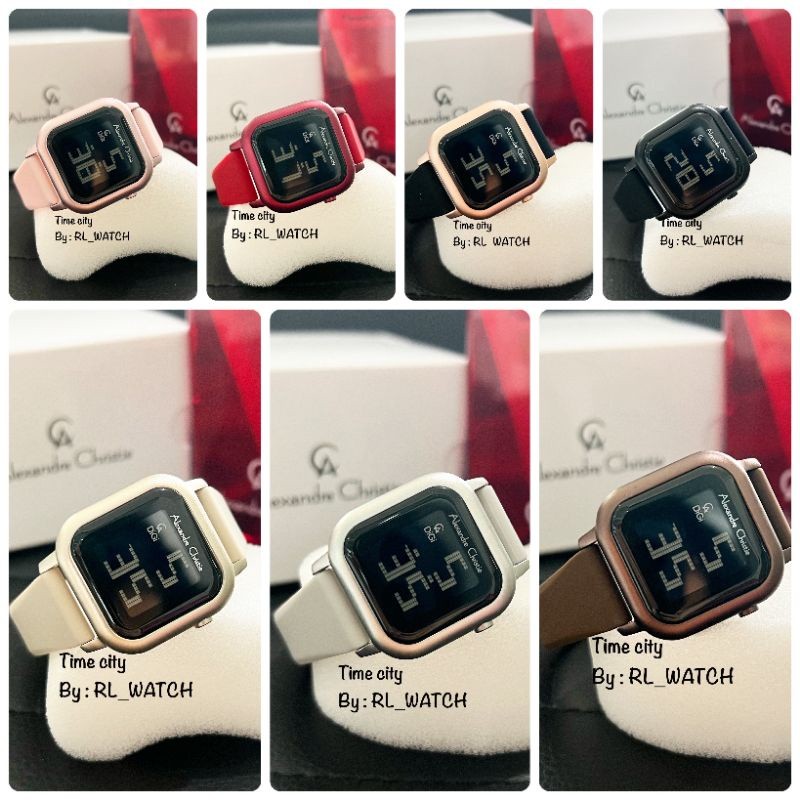 Jam Wanita Alexandre Christie AC9392 Digital Karet
