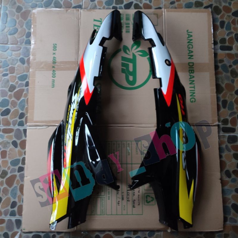 BODY BELAKANG SMASH 110 OLD HITAM BERSTRIPING Berkualitas