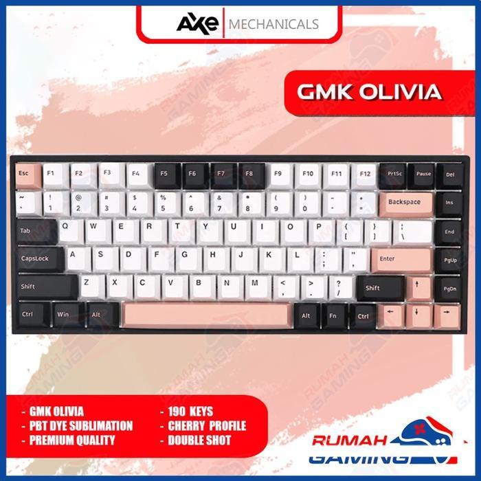 KEYCAP - KEYCAPS - CHERRY - GMK OLIVIA - PBT DYE SUB