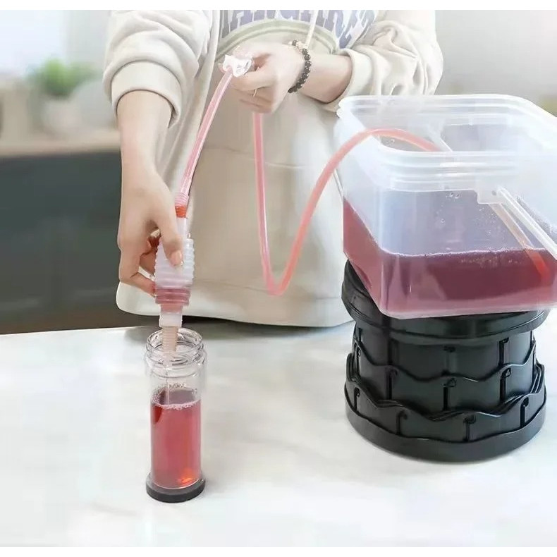 White wine extraction tool, red wine siphon auxiliary enzyme filter straw